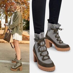 DOLCE VITA - Women’s Celida Lace-Up Lug Sole Combat Boots